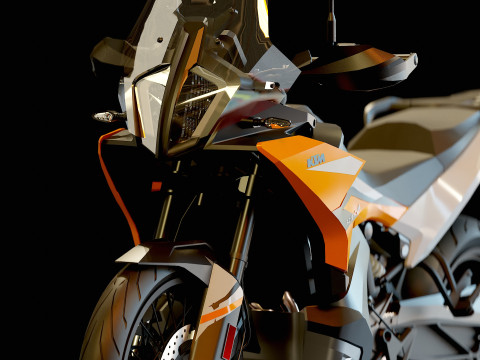 Base model KTM 890 Adventure 2024 3D Model
