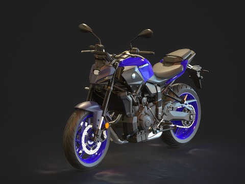 Base model Yamaha MT 07 2025 3D Model