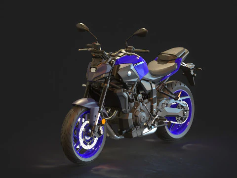 Modelo básico Yamaha MT 07 2025 Modelo 3D