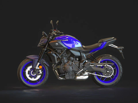 Base model Yamaha MT 07 2025 3D Model