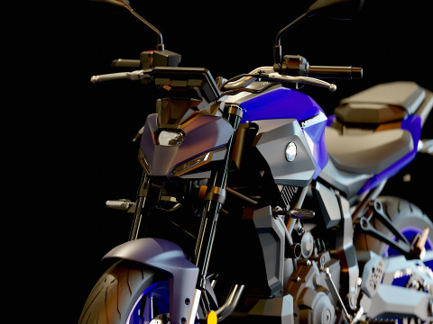 Base model Yamaha MT 07 2025 Modelo 3D