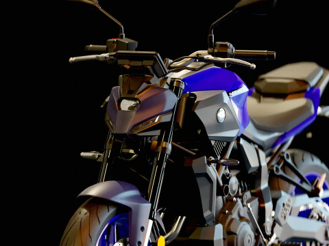 Base model Yamaha MT 07 2025 3D Model