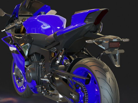 Base model Yamaha R9 2025 3D Модель