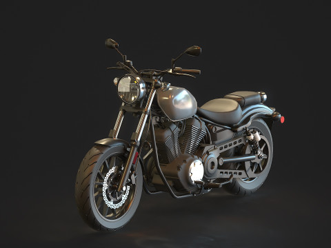 Base model Yamaha XV950 2020 3D Model