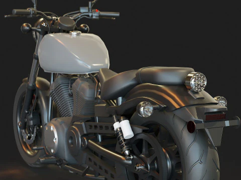 Base model Yamaha XV950 2020 3D Model