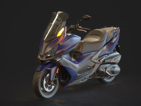 Base model Kymco Xciting 400 2020 3D Model
