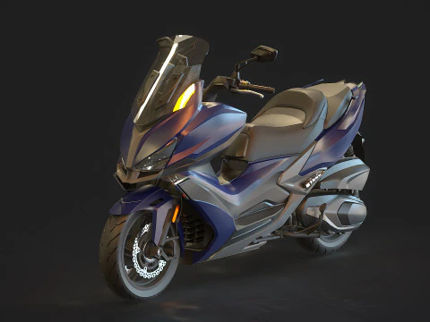 Modelo básico Kymco Xciting 400 2020 Modelo 3D