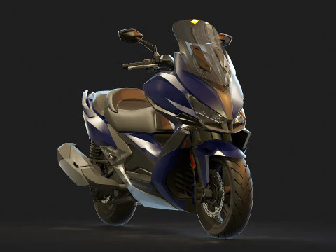 Base model Kymco Xciting 400 2020 3D Model