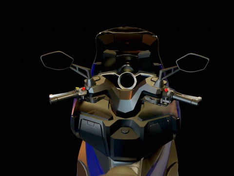 Base model Kymco Xciting 400 2020 3D Model