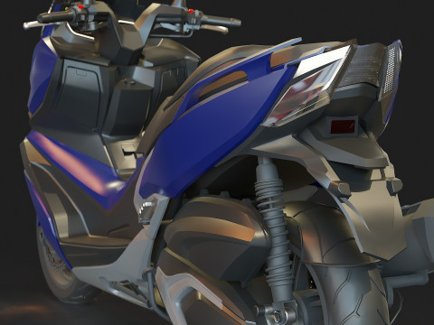 Base model Kymco Xciting 400 2020 3D 模型