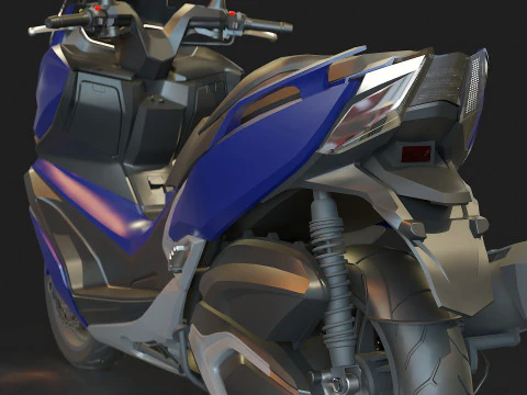Base model Kymco Xciting 400 2020 3D Model