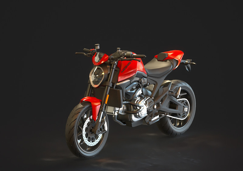 Base model Ducati Monster 2021 Modelo 3D .c4d .max .obj .3ds .fbx .stl .blend