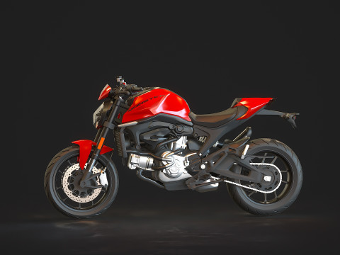 Base model Ducati Monster 2021 Modelo 3D