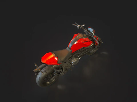 Modelo b&aacute;sico Ducati Monster 2021 Modelo 3D