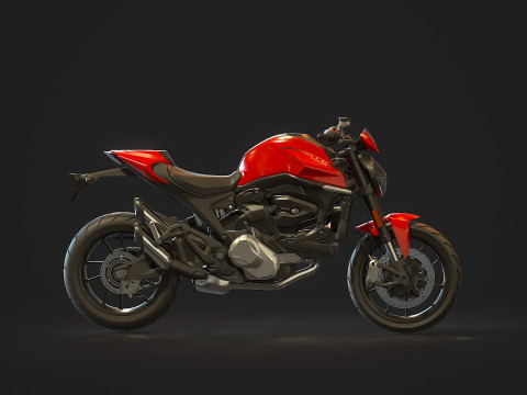 Base model Ducati Monster 2021 Modelo 3D