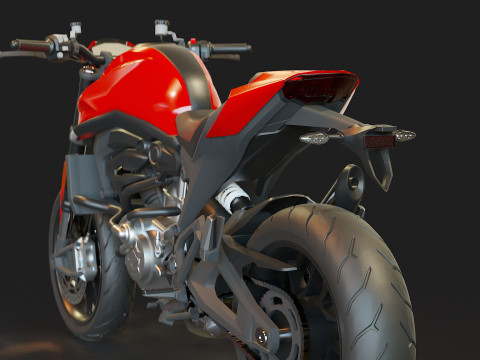 Base model Ducati Monster 2021 Modelo 3D