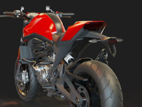 Modelo b&aacute;sico Ducati Monster 2021 Modelo 3D