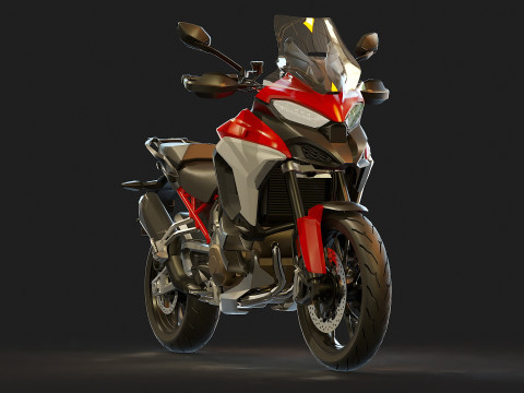 Base model DucatiMultistradaV4S2021 3D Model