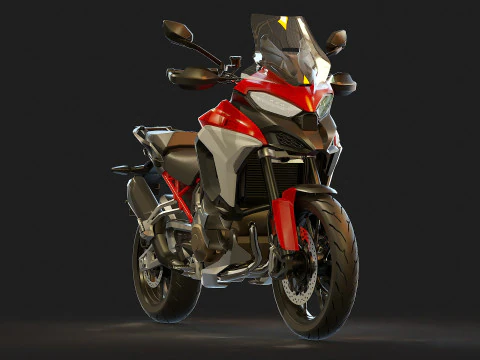 Mod&egrave;le de base DucatiMultistradaV4S2021 Modèle 3D