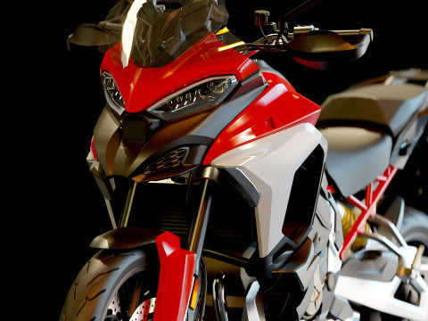 Base model DucatiMultistradaV4S2021 3D Model