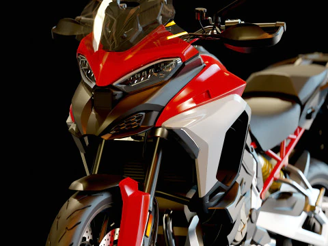 Mod&egrave;le de base DucatiMultistradaV4S2021 Modèle 3D