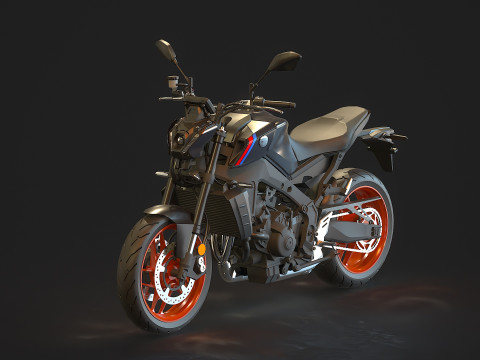 Base model Yamaha MT 09 2021 3D Model