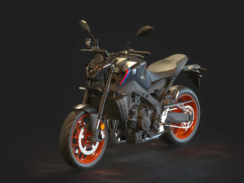 Modelo básico Yamaha MT 09 2021 Modelo 3D