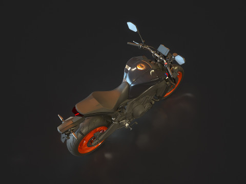 Base model Yamaha MT 09 2021 Model 3D