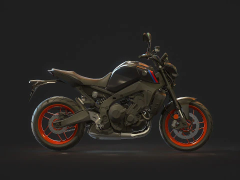 Base model Yamaha MT 09 2021 3D Model
