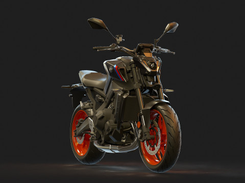 Base model Yamaha MT 09 2021 Model 3D