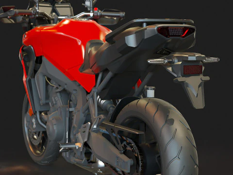 Base model Yamaha Tracer 9 2021 3D Model