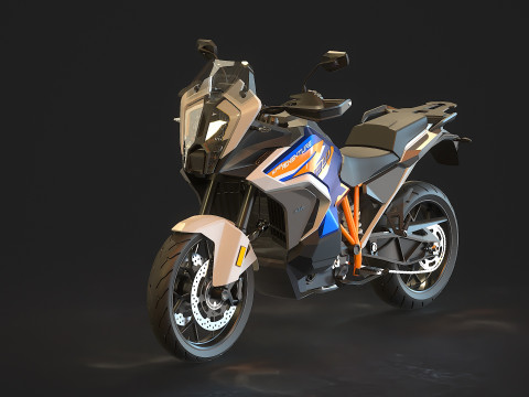 Base model KTM 1290 Super Adventure 2021 3D Model