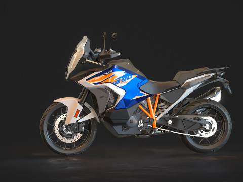 Base model KTM 1290 Super Adventure 2021 3D Модель