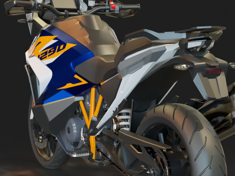 Base model KTM 1290 Super Adventure 2021 3D Модель