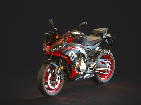 Base model Aprilia Tuono 660 2021 3D Model