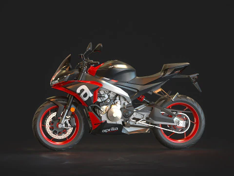 Base model Aprilia Tuono 660 2021 3D Model