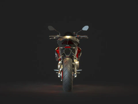 Base model Aprilia Tuono 660 2021 3D Model