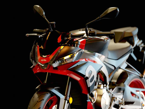 Base model Aprilia Tuono 660 2021 3D Model