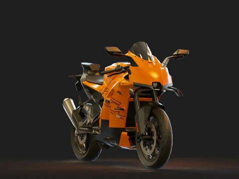 Base model KTM 990RC 2025 3D Model