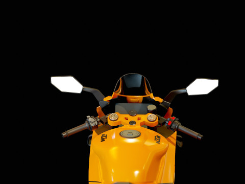 Base model KTM 990RC 2025 3D 模型