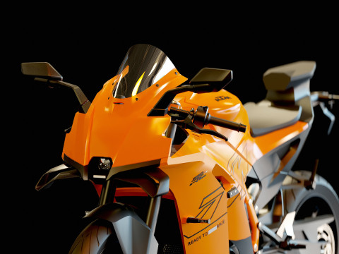 Base model KTM 990RC 2025 3D 模型
