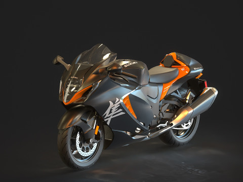 Base model Suzuki Hayabusa 2022 Modelo 3D