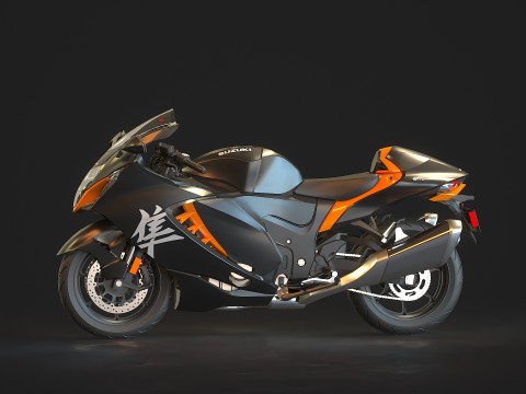 Base model Suzuki Hayabusa 2022 3D Model
