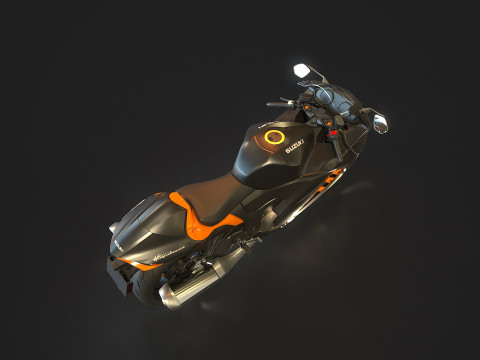 Base model Suzuki Hayabusa 2022 3D Model