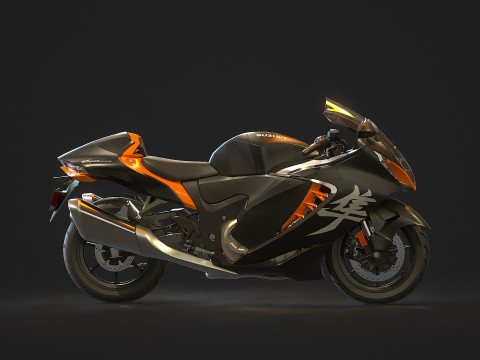 Base model Suzuki Hayabusa 2022 3D Model