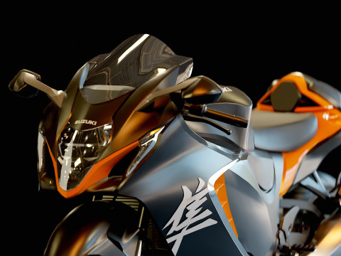 Base model Suzuki Hayabusa 2022 3D Model