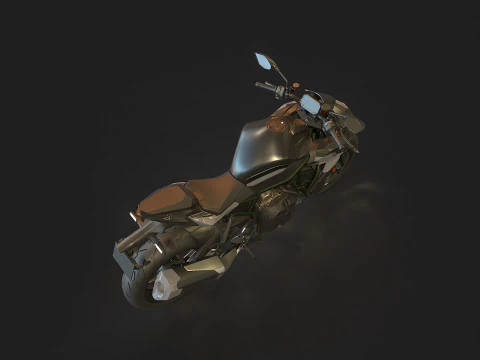 Base model Kawasaki Z H2 2021 3D Model