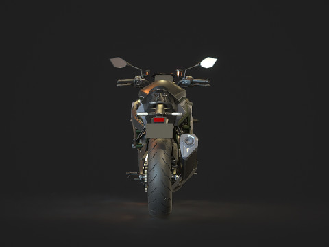 Base model Kawasaki Z H2 2021 3D-Modell