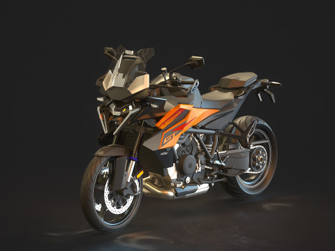 Base model KTM 1390 Super Duke GT 2025 3D Model