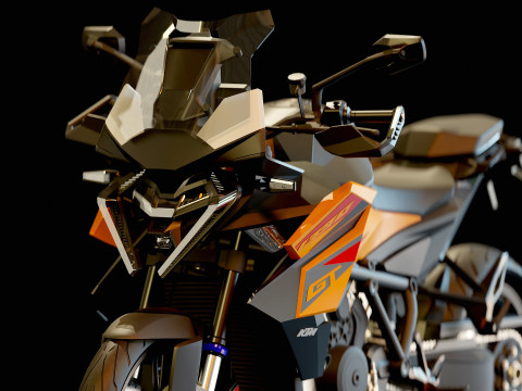 Base model KTM 1390 Super Duke GT 2025 Modèle 3D
